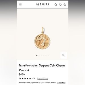 Mejuri 14k Gold Transformation Serpent Charm